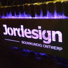 Jordesign logo LED bord